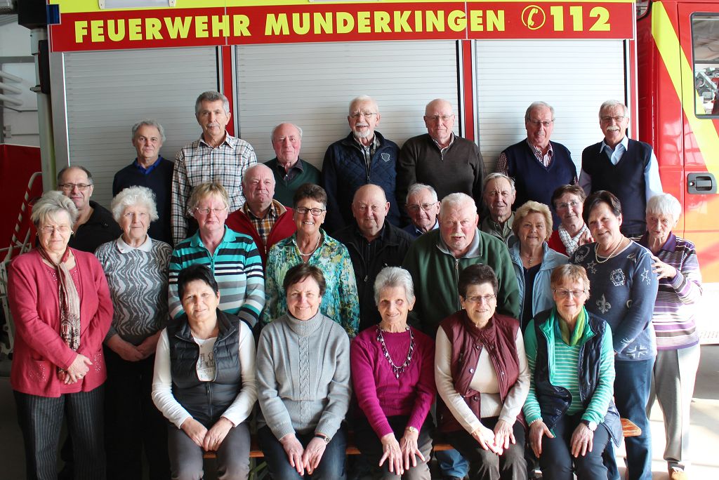 Altersabteilung der Feuerwehr Munderkingen bei einem Ausflug