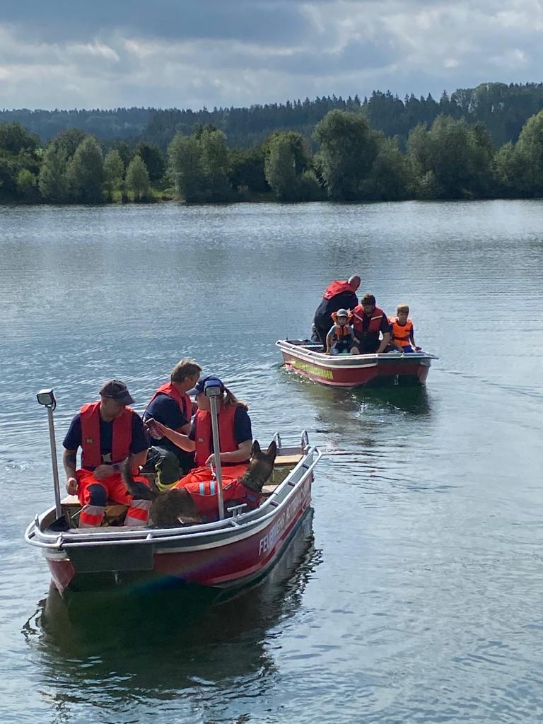 Wasserrettung am Baggersee