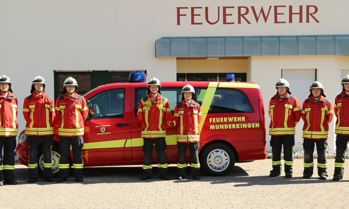 Mannschaftsbild der Führungsgruppe der Feuerwehr Munderkingen